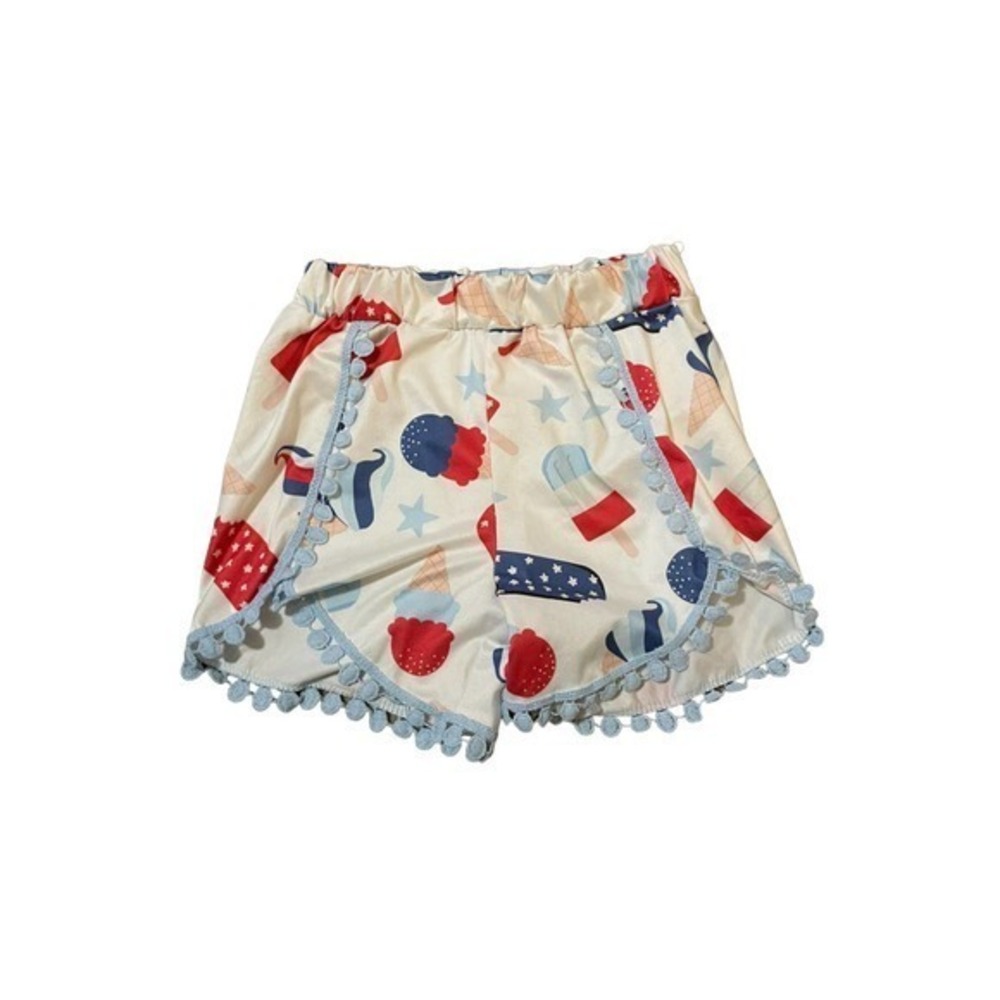 Girls Red, White and Blue Shorts Size M